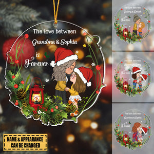 Gift For Granddaughter Grandson Daughter Son Love Between Grandma Is Forever Ornament