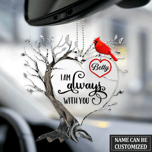 Cardinal Memorial Tree Personalized Flat Acrylic Ornament