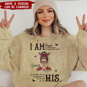 Personalized God Woman Warrior I Am The Daughter Of The King Do Not Fear Beacause I Am His Sweatshirt