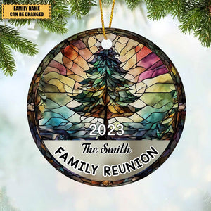 Gift For Family Reunion Christmas Circle Ornament