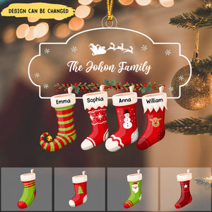 Stockings Family Gift Christmas Ornament