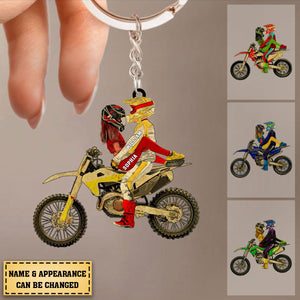 Custom Vintage Style Dirt Bike Gifts Personalized Gift For Couples