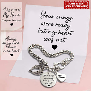 Memorial Bracelet - Personalized Gift - Always On My Mind, Forever In My Heart Memory Bracelet