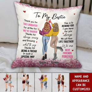 Thanks You For Being A Friend Personalized Pillow