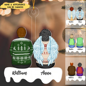 Gift For Lost Loved One Old Couple Memorial Ornament