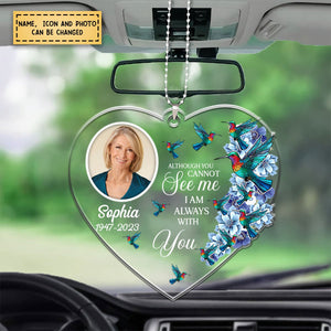 Your Wings Were Ready - Personalized Photo Car Ornament