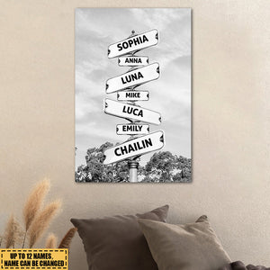 Where Love Never Ends - Family Personalized Vertical Poster - Gift For Family Members