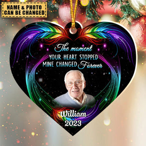 Gift For The Best Of You - Butterfly Feather Pattern Memorial Ornament