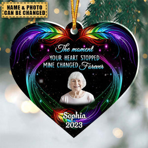 Gift For The Best Of You - Butterfly Feather Pattern Memorial Ornament