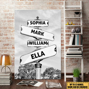 Where Love Never Ends - Family Personalized Vertical Poster - Gift For Family Members