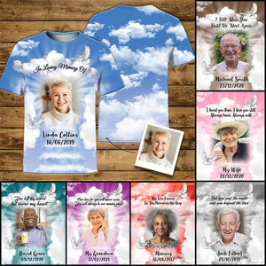 In Loving Memories Of - Personalized Photo All Over Print Apparel - Memorial Gift For Family Members