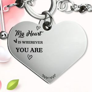 Drive Safe - I Need You Here With Me - Personalized Couple Bracelet