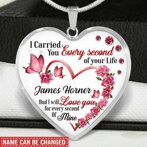 Personalized I Will Love You Forever Memorial Necklace