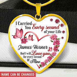 Personalized I Will Love You Forever Memorial Necklace