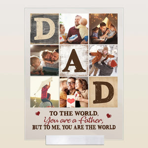 Best Dad Ever - New Dad Gift - Rustic Frame - Daddy Family Picture Frame - New Family Photo Frame - New Dad - Dad Gift