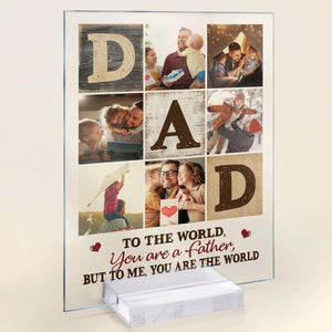 Best Dad Ever - New Dad Gift - Rustic Frame - Daddy Family Picture Frame - New Family Photo Frame - New Dad - Dad Gift