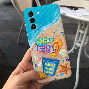 Nana's Beach Buddies Summer Flip Flop Personalized Phone case Perfect Gift for Grandmas Moms