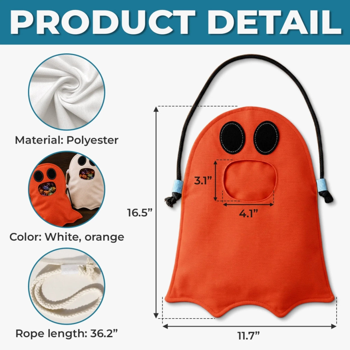 Too Cute To Spook - Personalized Ghost Bag, Gifts For Kids