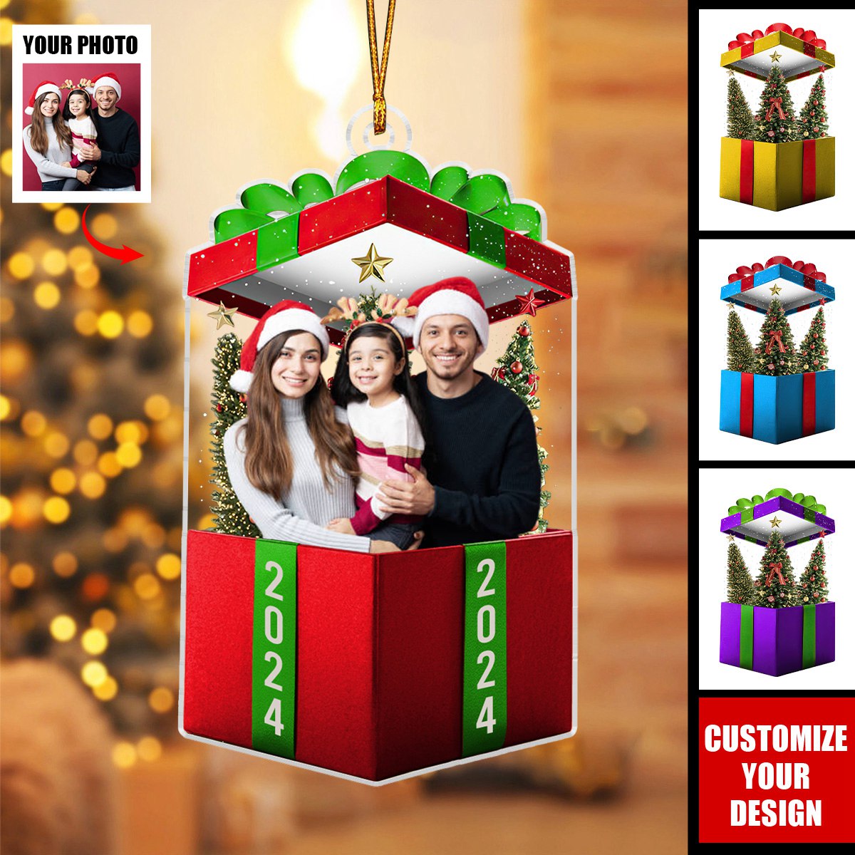 The Best Gift Ever - Personalized Acrylic Photo Ornament