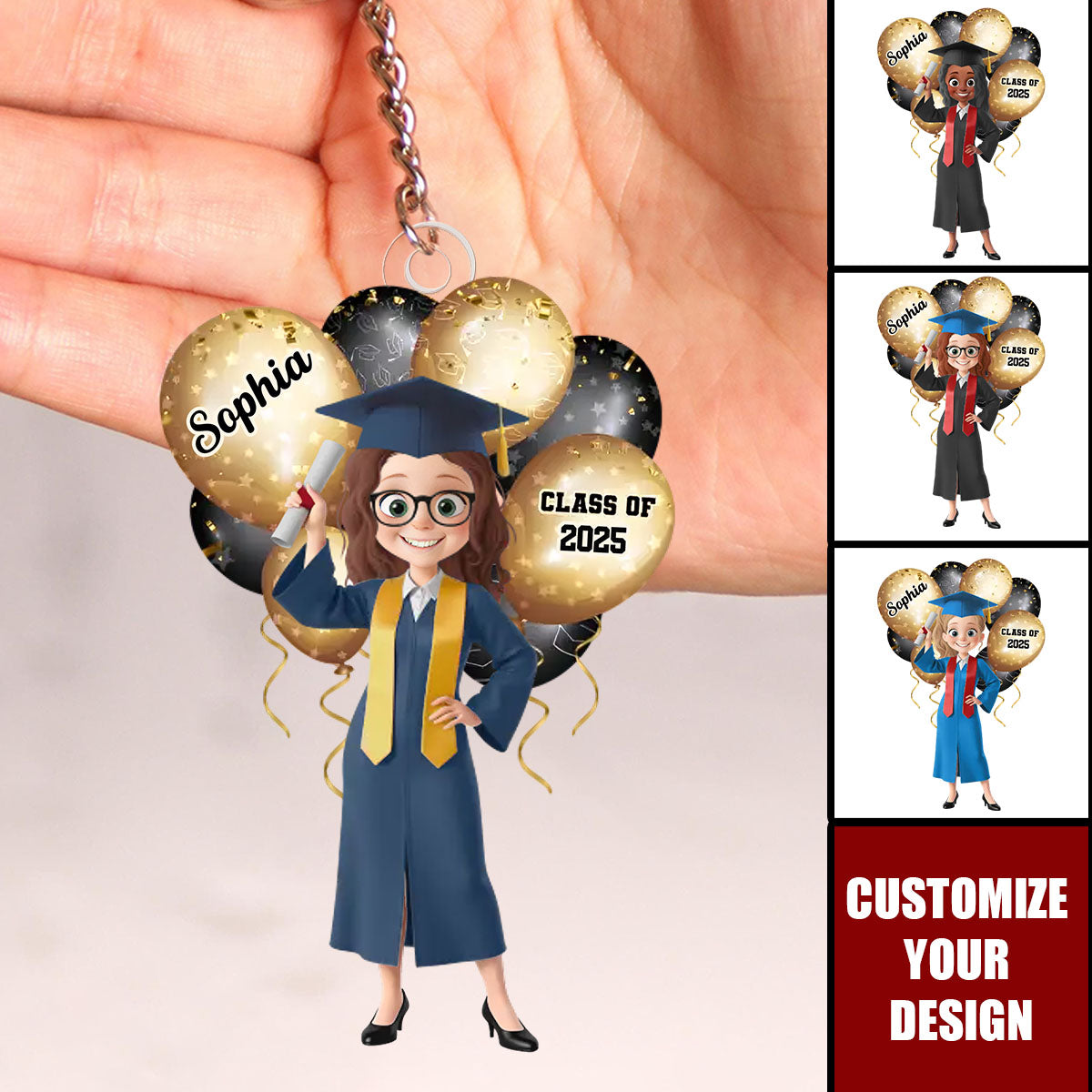 Graduate Today, Legend Forever - Family Personalized Acrylic Keychain