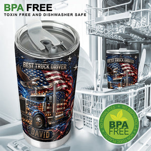 Best Truck Driver - Personalized Trucker Tumbler