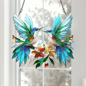 Hummingbird Window Hanging Suncatcher Ornament - Perfect Gift For Hummingbird Lover