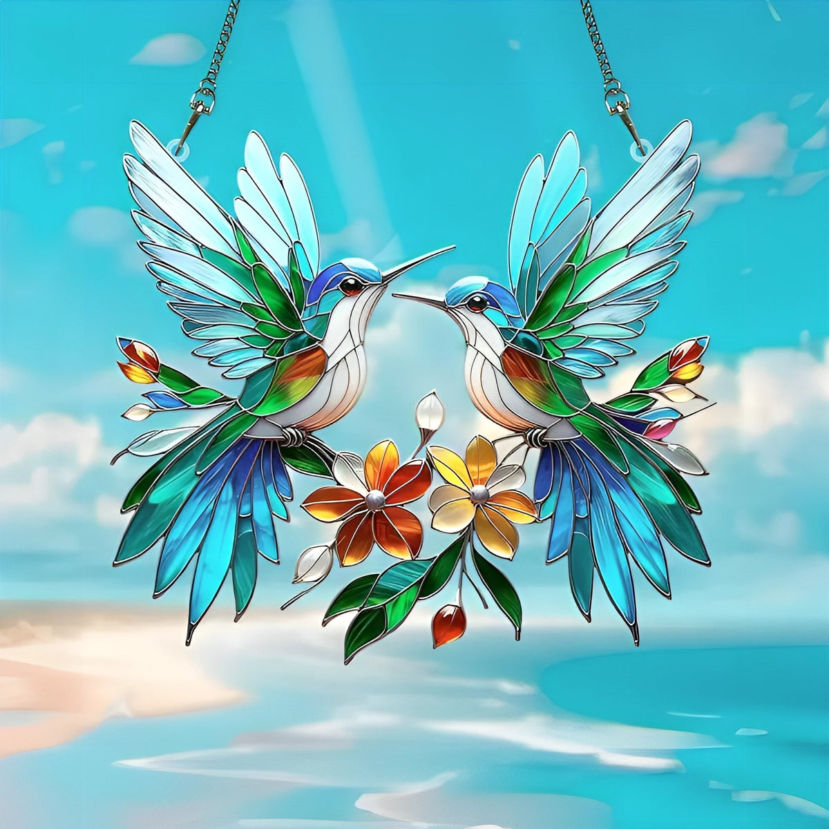 Hummingbird Window Hanging Suncatcher Ornament - Perfect Gift For Hummingbird Lover