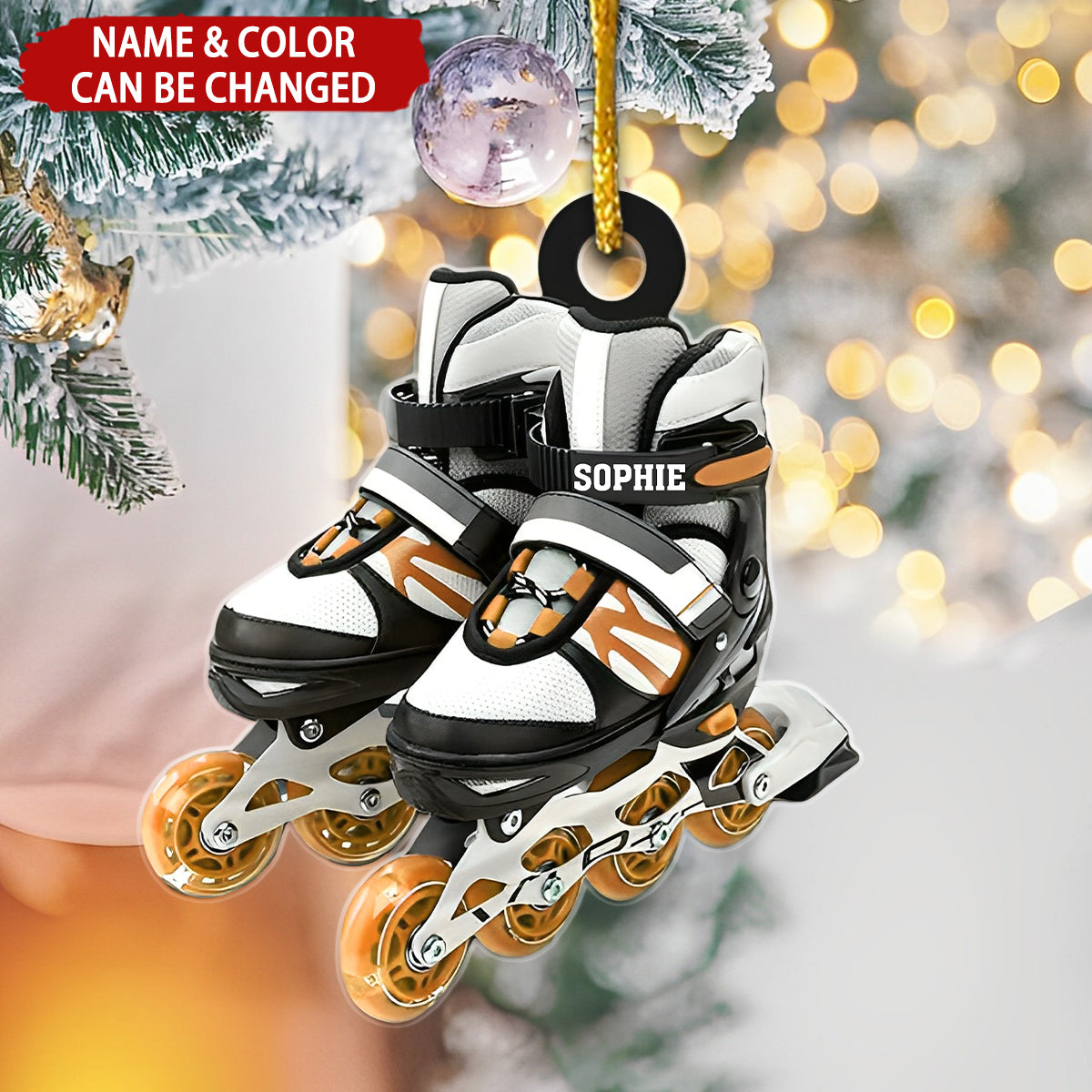Roller Skate Personalized Christmas Ornament, Gift For Roller Skate Lovers