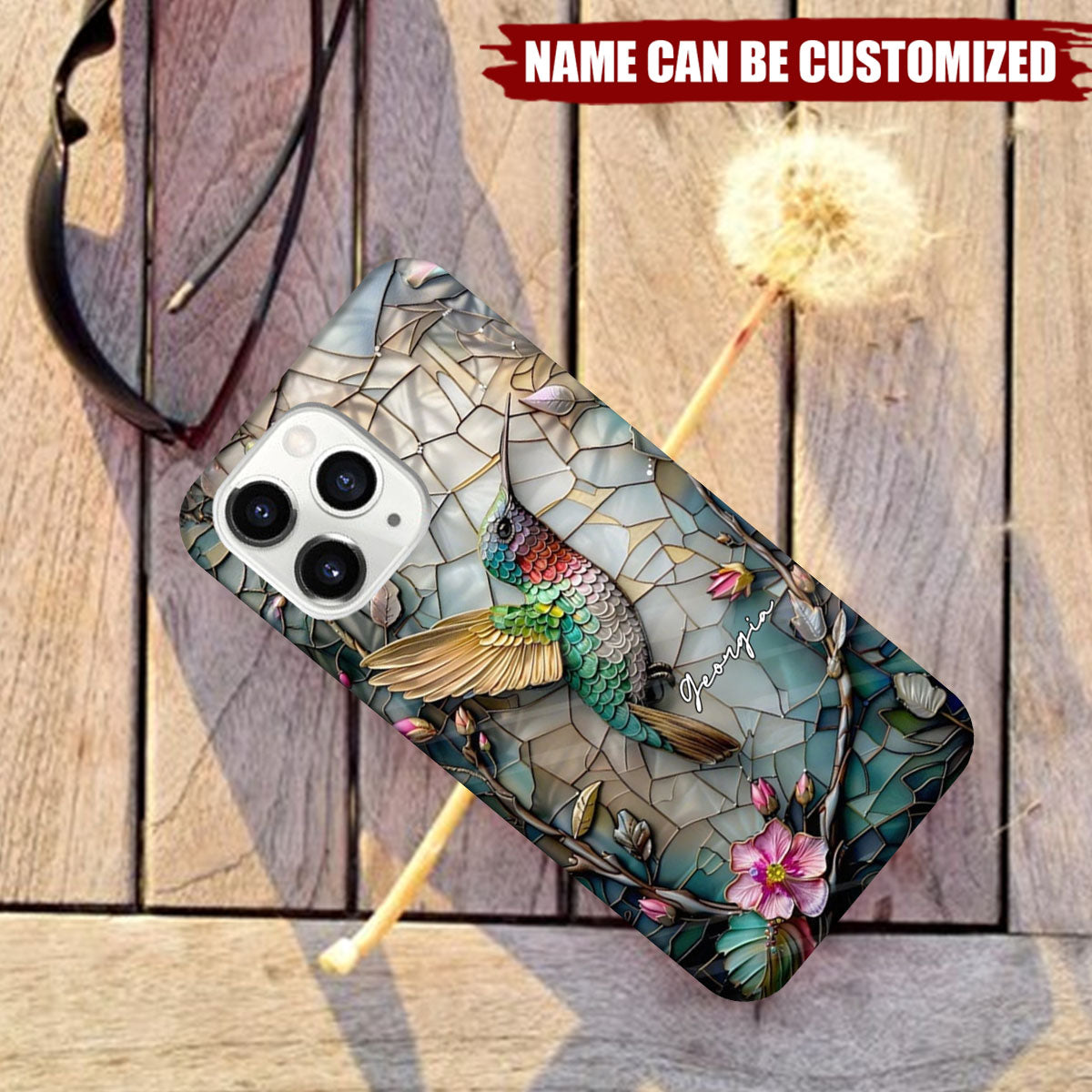 Artistic Hummingbird - Personalized Gardening Full Print Phone Case