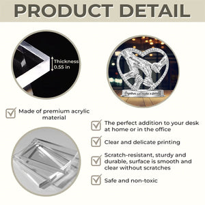 Mom Grandma Holding Hands 3D Effect - Personalized Custom Shaped Acrylic Plaque
