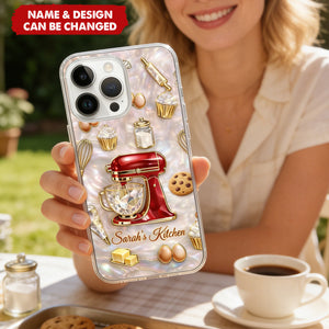 Personalized Kitchen Mixer Phone Case - Custom Name Baking Lover iPhone Case