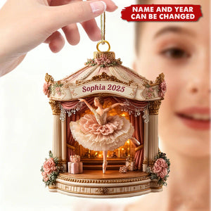 The Castle Ballerina - Personalized Christmas Acrylic Ornament