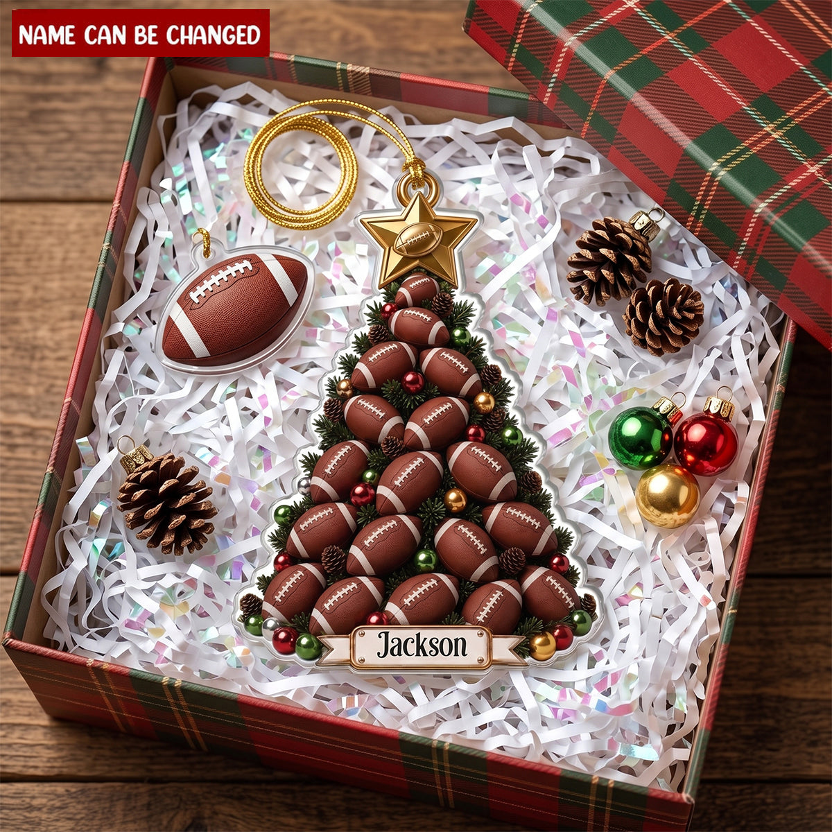 Custom Sport Acrylic Ornament - Personalized Christmas Birthday Gifts For Sports Fans, Sports Lovers