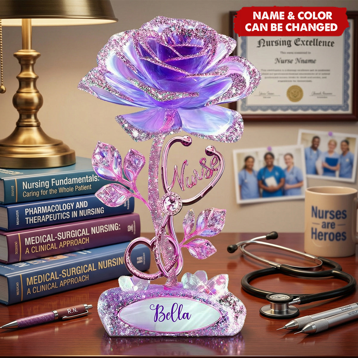 Nurse Life - Personalized Nurse Custom Shaped Acrylic Plaque