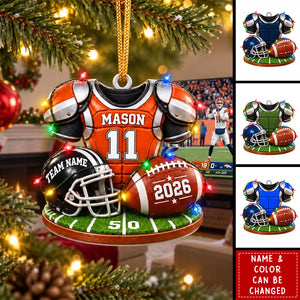 Personalized Football Christmas Ornament - Gift For Football Players & Fans