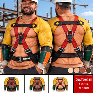 Muscle Lineman Shirt - Personalized Funny Christmas Gifts For Lineman