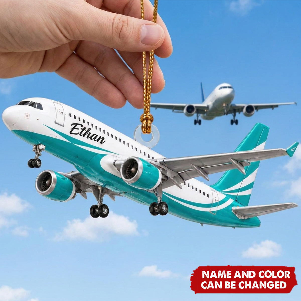 Personalized Airplane Acrylic Ornament, Gift For Pilot & Aviation Lovers