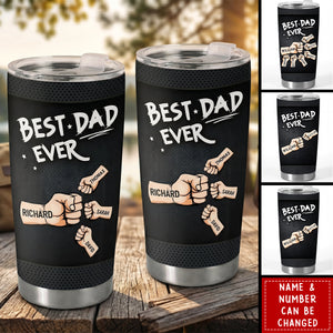 Custom Tumbler - Personalized Father's Day Birthday Gifts For Dad, Grandpa - Best Dad Ever Daily