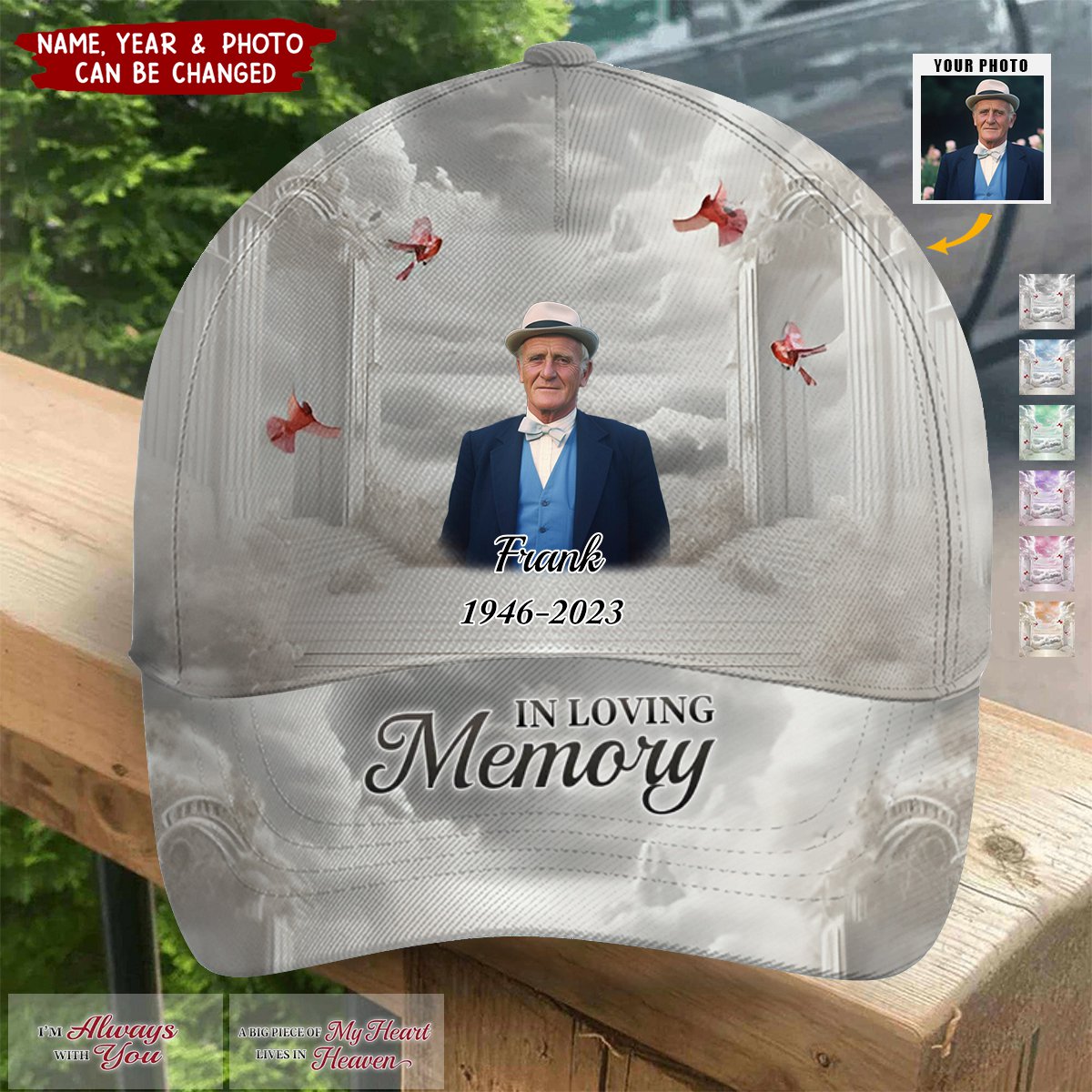 In Loving Memory - Memorial Personalized All Over Print Classic Cap