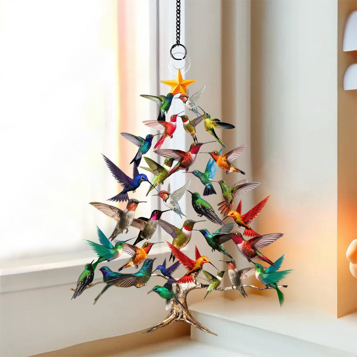 Hummingbird Window Hanging Suncatcher Ornament - Perfect Gift For Hummingbird Lovers