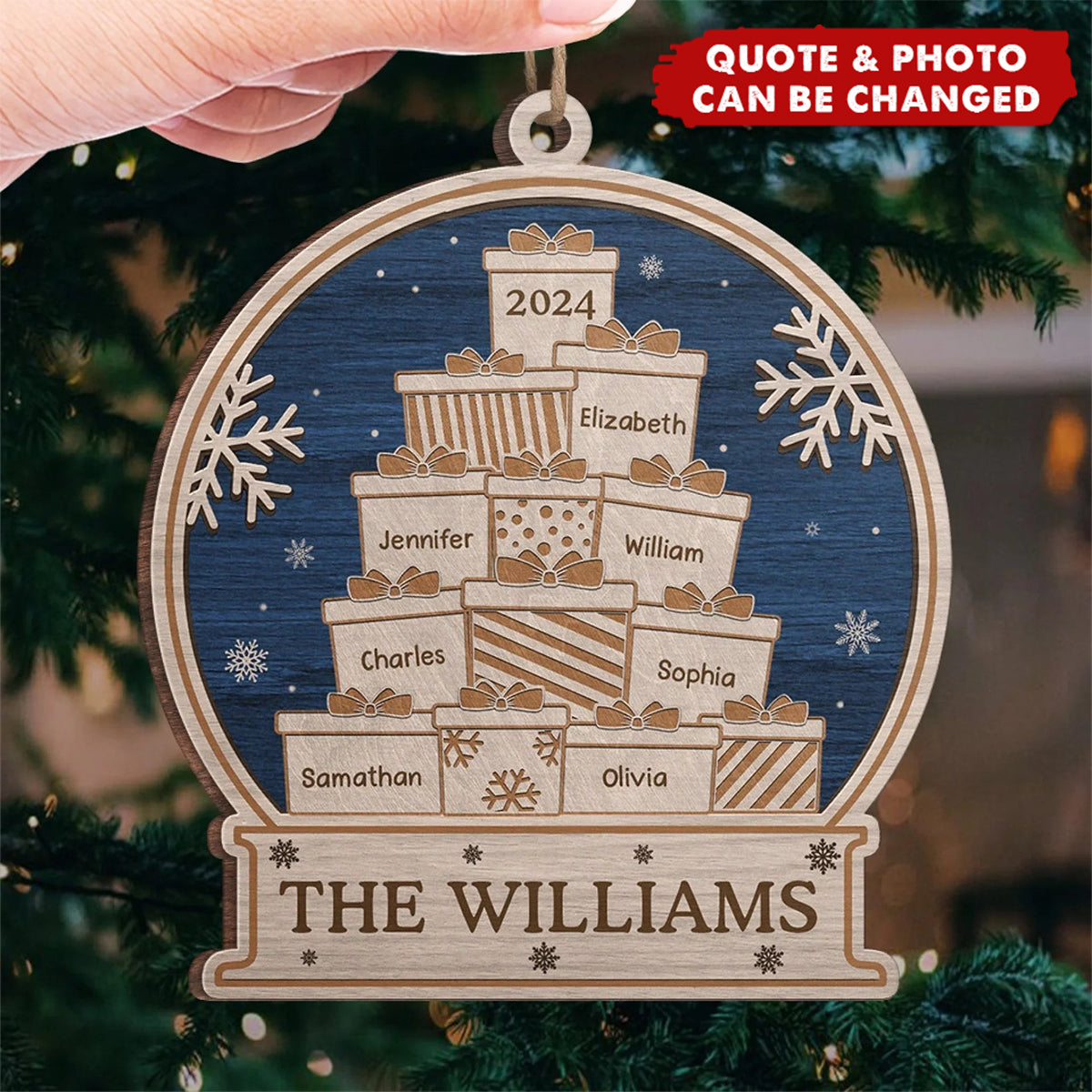 Personalized Wood Ornament – Christmas Gift For Family – We're Definitely On The Cute List