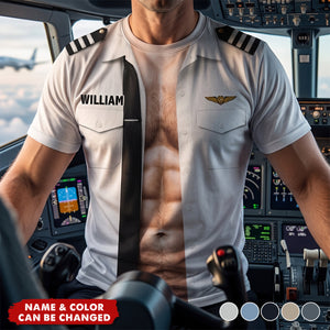 No Gym, Just Pilot T-Shirt - Personalized Gifts