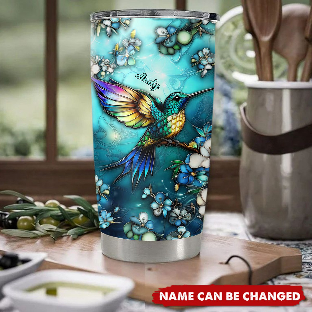 Seek The Sweet Nectar Of Life Personalized Name Tumbler