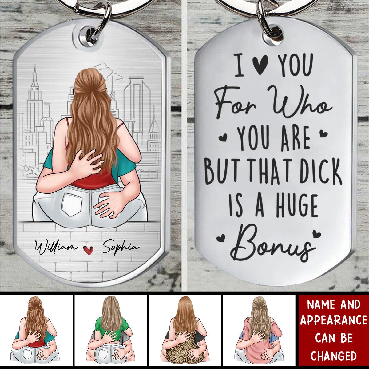 The One Whom My Soul Loves - Couple Personalized Custom Keychain - Gift For Husband Wife, Anniversary