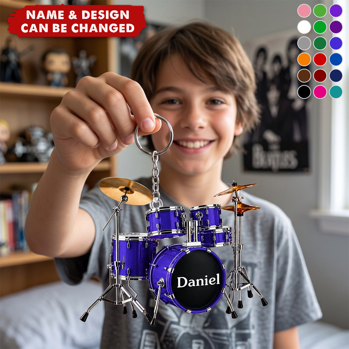 Born To Drum - Personalized Acrylic Keychain