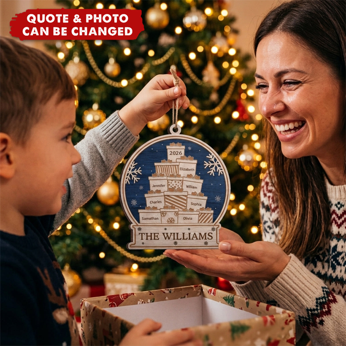 Personalized Wood Ornament – Christmas Gift For Family – We're Definitely On The Cute List
