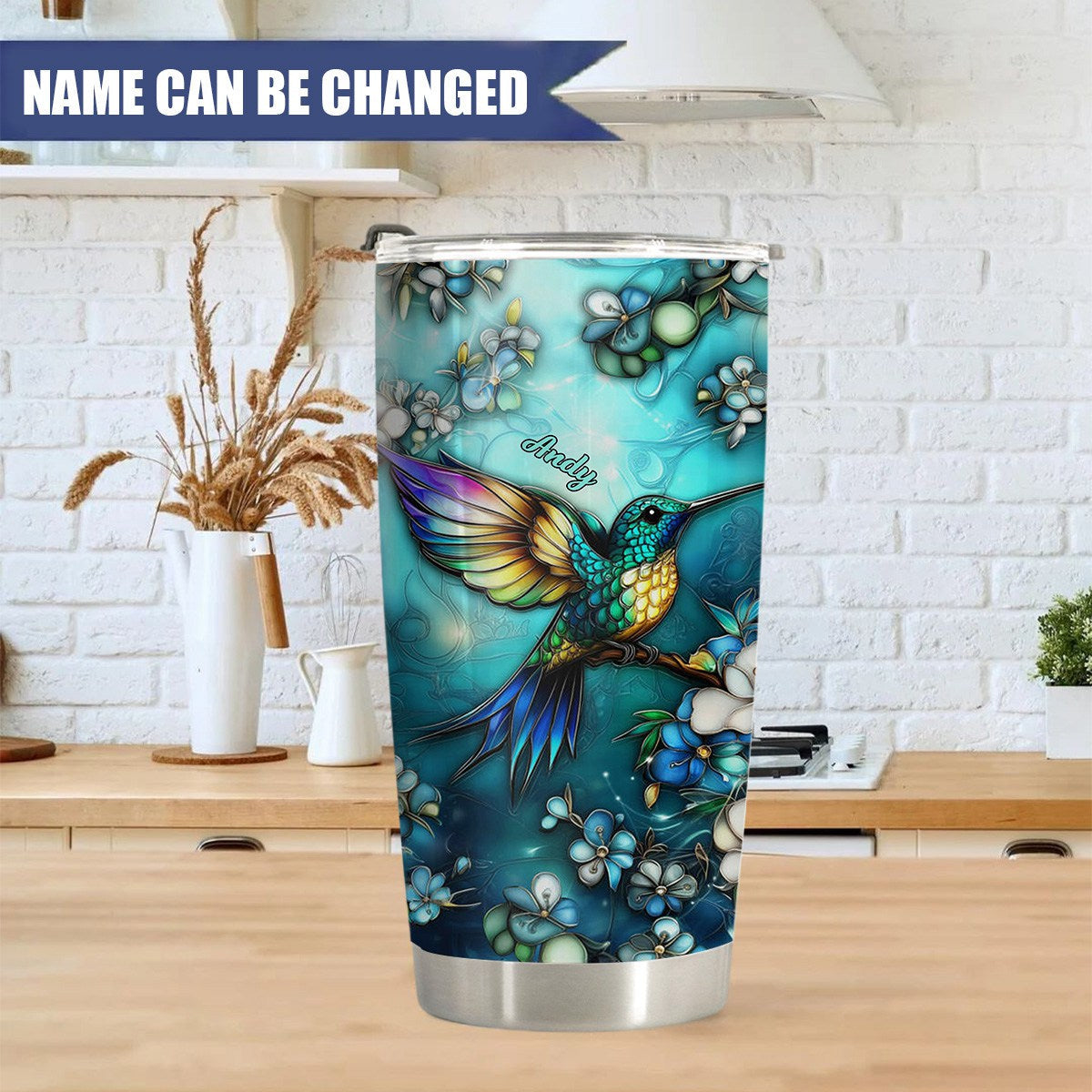 Seek The Sweet Nectar Of Life Personalized Name Tumbler