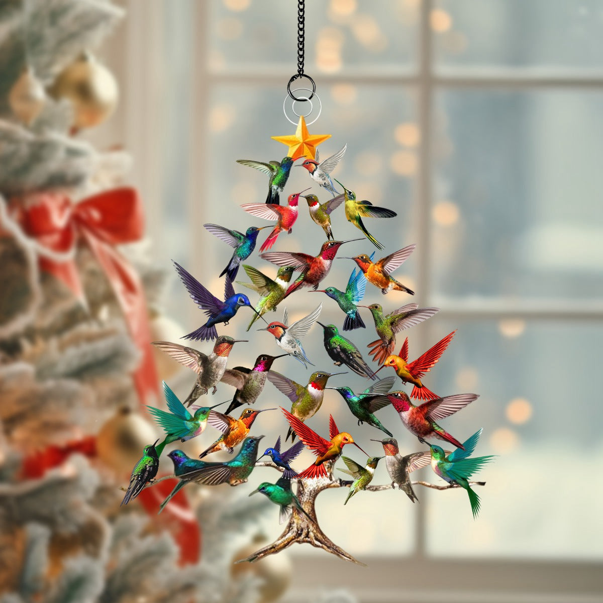 Hummingbird Window Hanging Suncatcher Ornament - Perfect Gift For Hummingbird Lovers