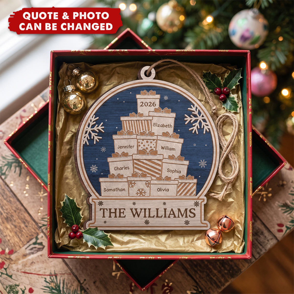 Personalized Wood Ornament – Christmas Gift For Family – We're Definitely On The Cute List