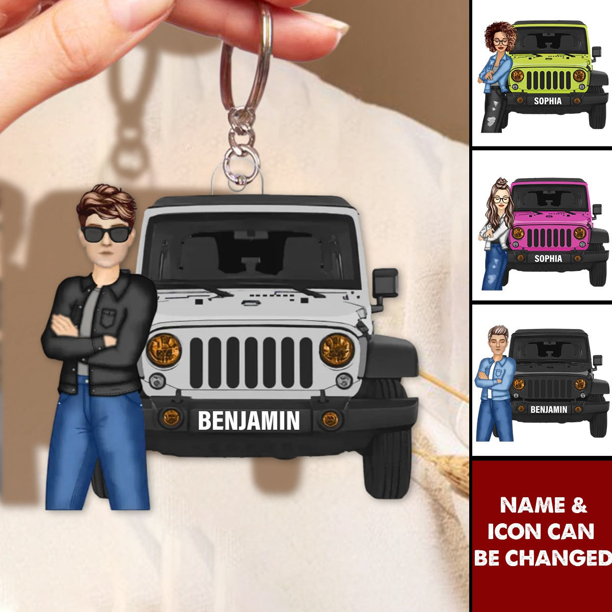 Ain't Nothing But A Off-Road Car Thang Personalized Acrylic Keychain